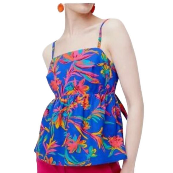 J Crew Hawaiian Floral Blouse - Picture 1 of 7